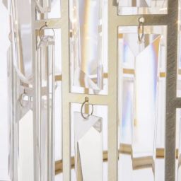 CosmoLight Kyiv lampa wisząca 1x60W szampan/kryształ P01110CP