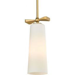 CosmoLight Bow lampa podsufitowa 1x40W biała/mosiądz P01138BR