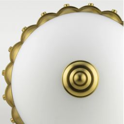 CosmoLight Pralines lampa wisząca 1x40W biały/mosiądz P01220BR