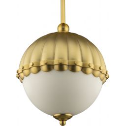 CosmoLight Pralines lampa wisząca 1x40W biały/mosiądz P01220BR