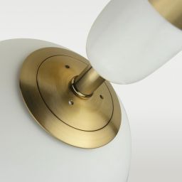 CosmoLight La Spezia lampa wisząca 1x40W biały/mosiądz P01329BR