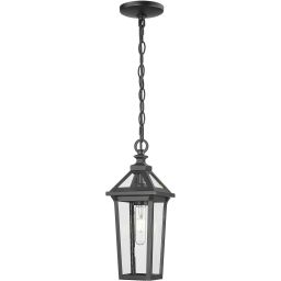 CosmoLight Zurich wisząca zewnętrzna 1x60W czarny mat P01623BK