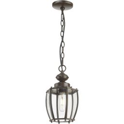 CosmoLight Nuuk lampa wisząca zewnętrzna 1x60W brązowy mat P01654BZ