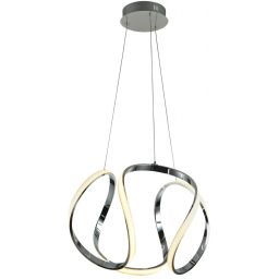 CosmoLight Tokyo lampa wisząca 1x44W biały/chrom P01663CH