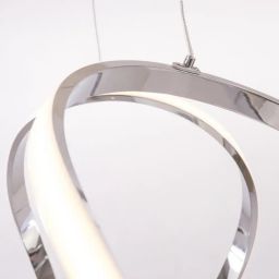 CosmoLight Tokyo lampa wisząca 1x44W biały/chrom P01663CH