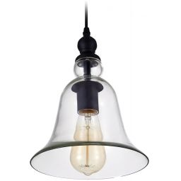 CosmoLight Paris lampa wisząca 1x40W czarna P01789BK