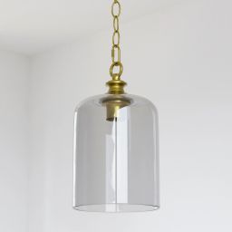 CosmoLight Prague lampa wisząca 1x40W złoty/przezroczysty P01909AU