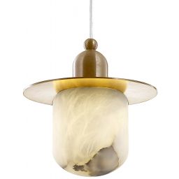 CosmoLight Volterra lampa wisząca 1x3 W mosiądz P01982BR