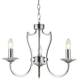 CosmoLight Riga lampa wisząca 3x40W chrom P03755CH