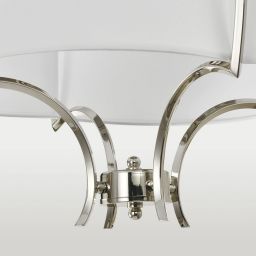 CosmoLight Faro lampa podsufitowa 4x40W nikiel/biały P04046NI-WH