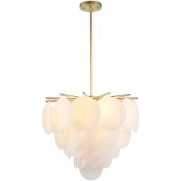 CosmoLight Tromso lampa podsufitowa 4x40W mosiądz/biały P04094BR