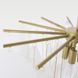 CosmoLight Tromso lampa podsufitowa 4x40W mosiądz/biały P04094BR