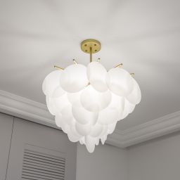 CosmoLight Tromso lampa podsufitowa 4x40W mosiądz/biały P04094BR