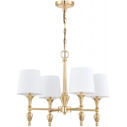 CosmoLight Austin lampa wisząca 4x40 W biała-złota P04142AU-WH