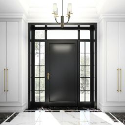 CosmoLight Bow lampa wisząca 4x40W biała/czarna P04183BK