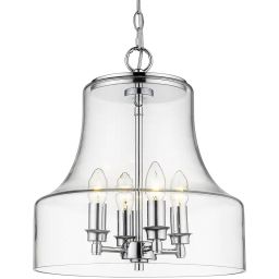 CosmoLight Prague lampa wisząca 4x60W chrom P04458CH