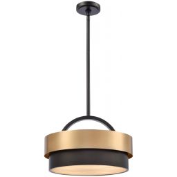 CosmoLight Coburg lampa wisząca 4x40W mosiądz/czarny P04760BR