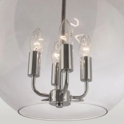 CosmoLight Prague lampa wisząca 4x40W chrom P04974CH