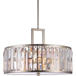 CosmoLight Kyiv ampa wisząca 5x60W szampan/kryształ P05134CP