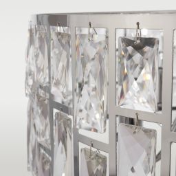 CosmoLight Kyiv II lampa wisząca 6x40W kryształ/chrom P06865CH