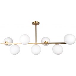 CosmoLight Cape Town lampa podsufitowa 7x4W mosiądz/biały P07056BR