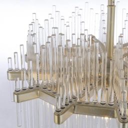 CosmoLight Reykjavik lampa wisząca 7x60W szampan P07097CP