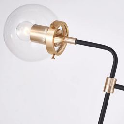CosmoLight Boston lampa podsufitowa 8x40W mosiądz/czarny P08959BR