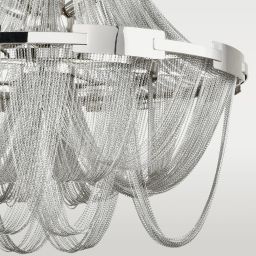 CosmoLight Roma lampa wisząca 9x40W/1x35W nikiel P09109NI