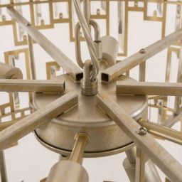 CosmoLight St Petersburg lampa wisząca 9x40W szampan/kryształ P09158CP