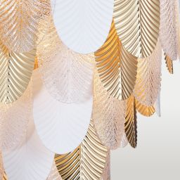 CosmoLight Palermo lampa wisząca 21x40W biały mat/złoty/przezroczysty P21070AU