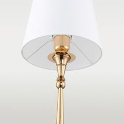 CosmoLight Austin lampa stołowa 1x40W biały/złoty T01227AU-WH