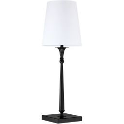 CosmoLight Austin lampa stołowa 1x40W biały/czarny T01241BK-WH