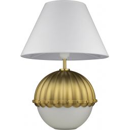 CosmoLight Pralines lampa stołowa 1x40W biały/mosiądz T01282BR