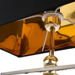 CosmoLight Quito lampa stołowa 1x40W czarny/złoty T01939BKAU