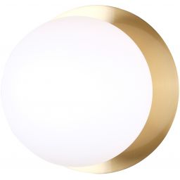 CosmoLight Cape Town kinkiet 1x7W biały/mosiądz W01063BR