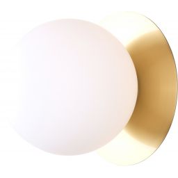 CosmoLight Cape Town kinkiet 1x7W biały/mosiądz W01063BR