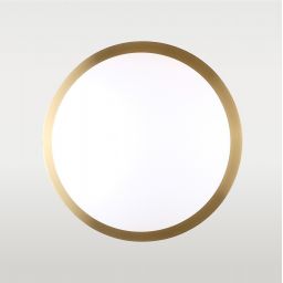 CosmoLight Cape Town kinkiet 1x7W biały/mosiądz W01063BR