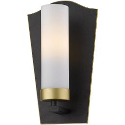 CosmoLight Dublin kinkiet 1x40W czarny/złoty W01162BZ