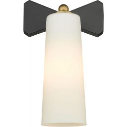 CosmoLight Bow kinkiet 1x40W biały/czarny W01169BK