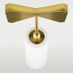 CosmoLight Bow kinkiet 1x40W mosiądz/biały W01176BR