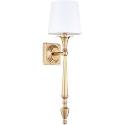 CosmoLight Austin kinkiet 1x40W biały/złoty W01265AU-WH