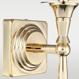 CosmoLight Austin kinkiet 1x40W biały/złoty W01265AU-WH