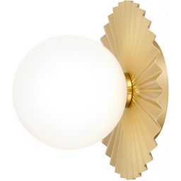 CosmoLight Marbella kinkiet 1x7W złoty/mleczny W01401AU