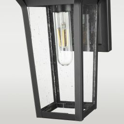 CosmoLight Zurich kinkiet zewnętrzny 1x60W czarny mat W01609BK
