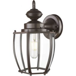 CosmoLight Nuuk kinkiet zewnętrzny 1x60W brązowy mat W01661BZ