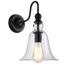 CosmoLight Paris kinkiet 1x40 W czarny W01796BK