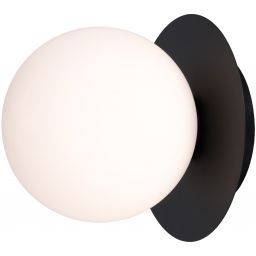 CosmoLight Cape Town kinkiet 1x7 W biały-czarny W01834BK