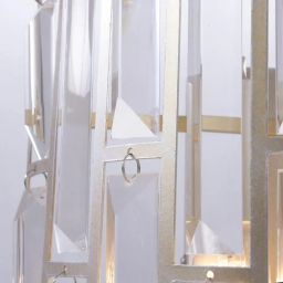 CosmoLight Kyiv kinkiet 2x60W szampan/kryształ W02103CP