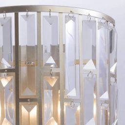 CosmoLight Kyiv kinkiet 2x60W szampan/kryształ W02103CP