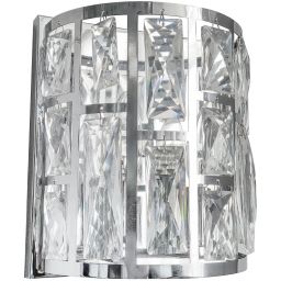 CosmoLight Kyiv II kinkiet 2x40W chrom/kryształ W02872CH